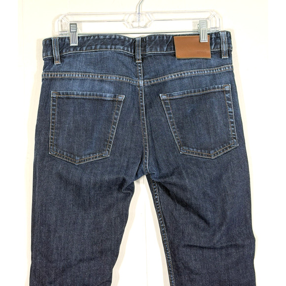 HUGO Boss Delaware Slim Fit Stretch Denim Jeans Dark Wash Blue Size 32x30 - Picture 6 of 14